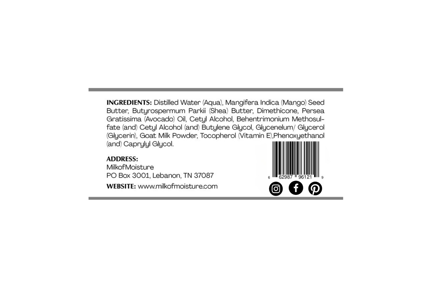 Unscented Body Butter